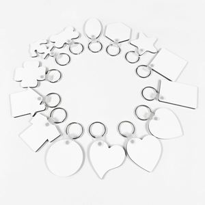 <b>Personalized</b> Custom Promotion DIY Printing Blanks Key Chains MDF Car Keyrings Sublimation Double-sided <b>Keychains</b> - Product Image 4