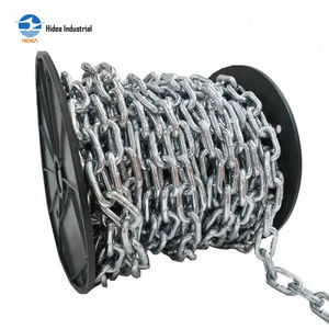 Chaîne de charge en alliage haute résistance Hidea, type allemand en acier doux, galvanisée à chaud, chaîne marine à maillons courts DIN764 - Product Image 3