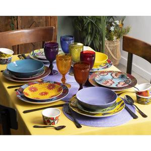 Gobelets en plastique Excelsa 39 cl, coupe diamant, verres à vin verts, lot de 6 - Product Image 2