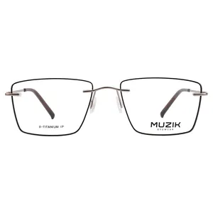 TAR-007 Latest high quality titanium classic rimless man eyewear optical glasses frames