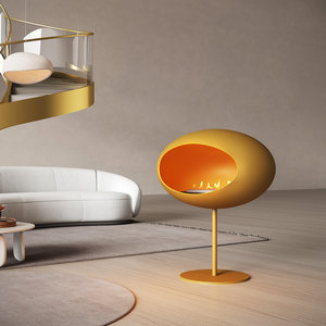 Chimenea de <span class=keywords><strong>Bioetanol</strong></span> de Acero Inoxidable Personalizada, Chimenea de Llama Real para Calefacción, para Uso en Hoteles, Villas y Apartamentos, Estilo Contemporáneo - Product Image 5
