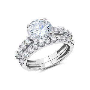 Anillos de Oro Sólido de 10K para Mujer, Anillo Abierto Trenzado de Oro Sólido de 10K para Mujer con Circonita Cúbica, Anillos Apilables Finos y Cómodos de Oro - Product Image 2
