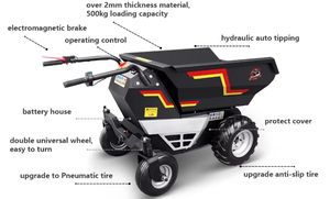K-MAXPOWER CE Proved Mini <span class=keywords><strong>brouette</strong></span> hydraulique auto-chargeuse à basculement automatique 500 kg, <span class=keywords><strong>moteur</strong></span> électrique de benne basculante, haute efficacité 48V - Product Image 5