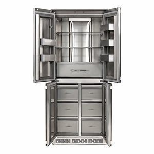 Réfrigérateur encastrable 355L, porte française, No Frost, Classe 1 CE, autoportant, en acier inoxydable, élégant, multi-portes, pour usage domestique - Product Image 4