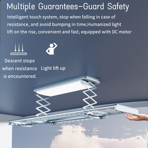 Stendibiancheria Elettrico Telescopico Pieghevole in Alluminio per Interni, Stendibiancheria Automatico per Lavanderia, Stile Russo - Product Image 3