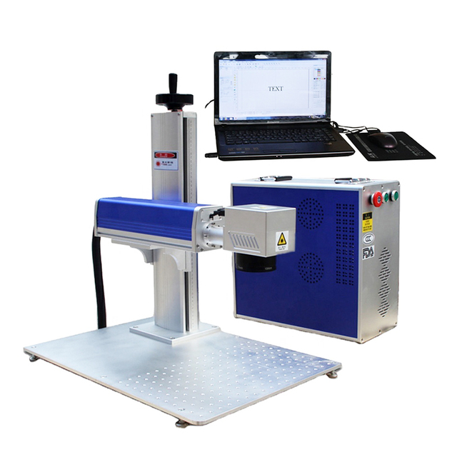 Portable 50W Laser Marking Machine Control System for Stainless Steel Thermal Cup Vacuum 30W Engraving Fiber for Metal