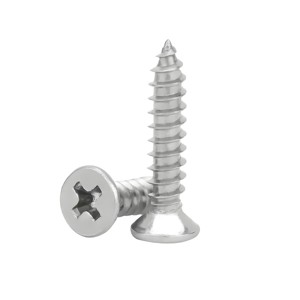 Sujetadores de fábrica Acero inoxidable 304316 Tornillos de madera autorroscantes Venta al por mayor 304 Tornillo de cabeza plana Phillips de acero inoxidable - Product Image 2