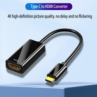 Adaptador Justlink 4K Tipo C a HDMI, USB 3.1, USB-C a HDMI 4K60Hz, Adaptador Macho a Hembra, Convertidor de Cable