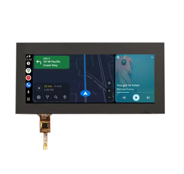 6.2 Inch 640x240 TFT LCD with 24 Bits RGB Interface 6.2 Inch bar TFT LCD with Capacitive Touch Panel