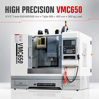 Centre d'usinage vertical CNC 5 axes SMTCL de haute qualité, fabriqué à Taïwan, machine de fraisage de métaux VMC650 avec système de contrôle GSK