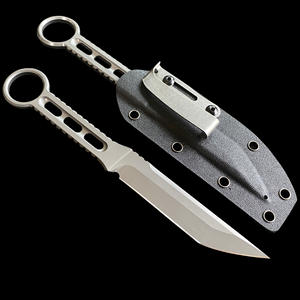 سكين YG826R ذو نصل ثابت مع غمد كايدكس، سكين بقاء للدفاع عن النفس بنصل مستقيم حاد، سكاكين للصيد والتخييم - Product Image 1