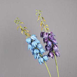 Fleurs artificielles de clochettes Meng Jie, violettes et bleues, en plastique, pour décorations de mariage et floristerie domestique - Product Image 2