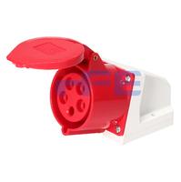 Prise murale industrielle étanche HFE 32A 380V IP44 avec installation facile