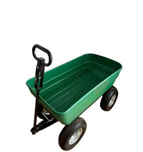 Disesuaikan 125L TC2135 plastik roda empat tangan truk ringan 300kg beban taman Dump Cart untuk alat Platform - Product Image 1