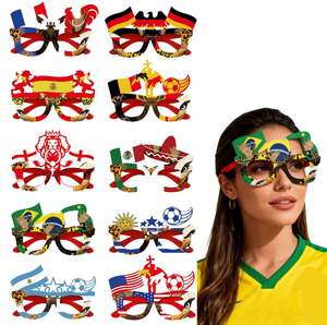 Lunettes de supporter d'Angleterre en gros, accessoires de cheering personnalisables, disponibles pour 48 pays, lunettes de football - Product Image 2