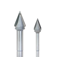 Fraise à chanfreiner triangulaire pour le travail du bois TOOLSWANG OEM, type V, 60 degrés, 45 degrés, fraise à rainurer, fraise à chanfreiner, carbure AlTin