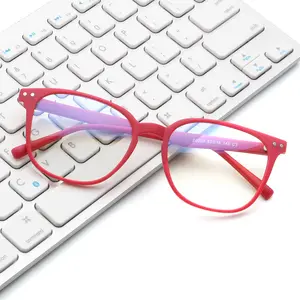Unisex Computer Square Tr90 eyeglass Fashion Custom LOGO Anti Bluelight optical Eyeglasses Frames Blue Light Blocking Glasses