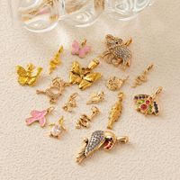 Pendentif fait main au design coloré, style esthétique de niche occidentale, avec motifs Serpent, Poisson, Tortue, Toucan, Insecte, Héron, pour la Saint-Valentin
