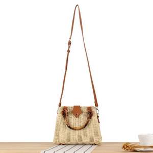 Sacs à Main Sous Le Bras Sac Cabas En Cuir Tresse Bandoulière Bohème Fourre Tout Tendance Nouveau Tisse Colore Joli Paille Fleur - Product Image 4