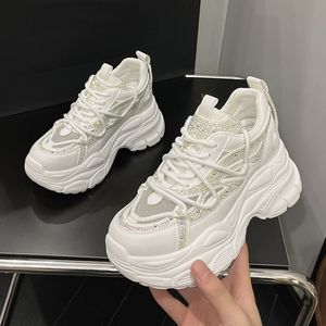 Chaussures décontractées à plateforme avec strass pour femme, modèle 2025, baskets tendance pour femme - Product Image 1