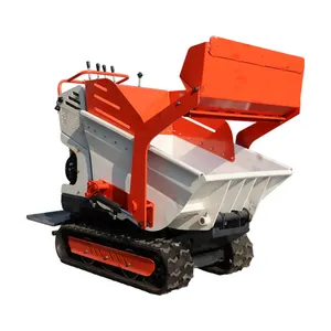 Alta calidad Track Transporter Mini Dumper Truck China Gasolina motor EPA Volquete Camión Volquete