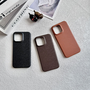 Bon marché, étui souple en silicone simple, texture cuir, <span class=keywords><strong>coque</strong></span> arrière flexible anti-empreintes digitales pour <span class=keywords><strong>iPhone</strong></span> 16 Pro Max 15 14 13 12 <span class=keywords><strong>11</strong></span> - Product Image 5