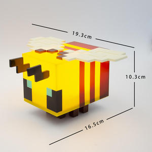 Veilleuse Abeille Minecraft pour Enfants, Lampe Abeille Pixelisée à Lumière Douce, Rechargeable par USB, Décoration de Chambre Inspirée du Jeu Minecraft - Product Image 6
