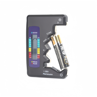 Probador de Baterías Digital Portátil BT-886 con Pantalla LCD, Detector de Nivel de Capacidad para Pilas AA, AAA, C, D, 9V, 1.5V y de Botón, 1 Año de Garantía