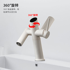 Hot And Cold Dual Use Basin Faucet Single Handle Ceramic Valve Core Deck Mounted Single Hole Copper Basin Faucet - Product Image 1