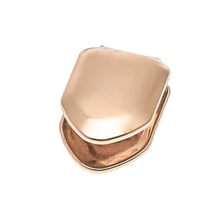 Grillz Placcato Oro 18K Hip Hop, Copertura Singola per Dente Superiore, per Uomini e <span class=keywords><strong>Donne</strong></span>, Accessori per Cosplay e Rapper - Product Image 4