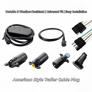 Conectores de Remolque Redondos y Planos de Estilo Americano de 1/<span class=keywords><strong>2</strong></span>/3/4/5/6/7 Pines OEM Personalizados, Arnés para Sistema Eléctrico de Iluminación de Remolque - Product Image 1