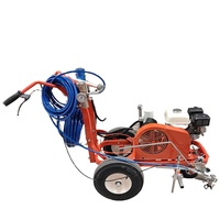 Pistolet pulvérisateur automatique à poussée manuelle, machine à peinture à froid à moteur hydraulique pour marquage routier avec haute efficacité