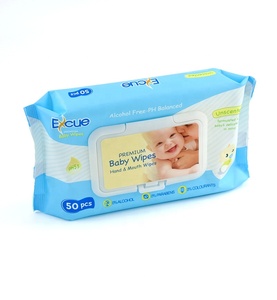 批发便携式包装生态婴儿湿巾家用一次性软嫩新生儿擦洗湿巾婴儿湿巾 - Product Image 5