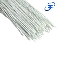 Gaine isolante en fibre de verre enduite de PVC durable, résistante à la chaleur, pour assemblage de câbles, manchon en silicone et fibre de verre