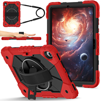 Étui robuste antichute pour Samsung Tab S11 2025 avec support rotatif à 360°, dragonne et bandoulière, bicolore, adapté aux enfants, OEM ODM