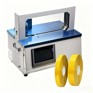 Machine d'emballage industrielle automatique à haute efficacité pour sangles en OPP/papier, 26 pièces/min - Product Image 1