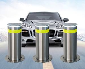 Bolardo de Estacionamiento Telescópico <span class=keywords><strong>El</strong></span>éctrico de Acero Inoxidable, Barrera de Tráfico Automática con Control Remoto para Uso en Hoteles, IP68, 600 mm - Product Image 4