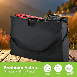 Sac de transport universel pour rollator, pour transporter des accessoires sur fauteuil roulant, déambulateurs à roulettes et chaises de transport - Product Image 1