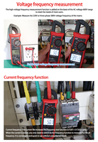 UNI-T Clamp Meter Multimeter UT201+ UT202+ UT203+ UT204+ Digital Voltmeter Ammeter Multitester CE/FCC dengan Garansi 1 Tahun
