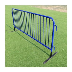 2,5*1,1 m extraíble galvanizado temporal construcción de carreteras valla de tráfico recubierto de polvo seguro control de multitudes valla barricada - Product Image 6