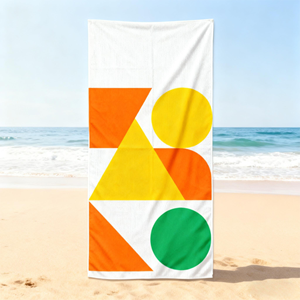 Serviettes en microfibre douces et populaires, best-sellers, design confortable, impression personnalisée du logo de la marque, serviette de plage - Product Image 1