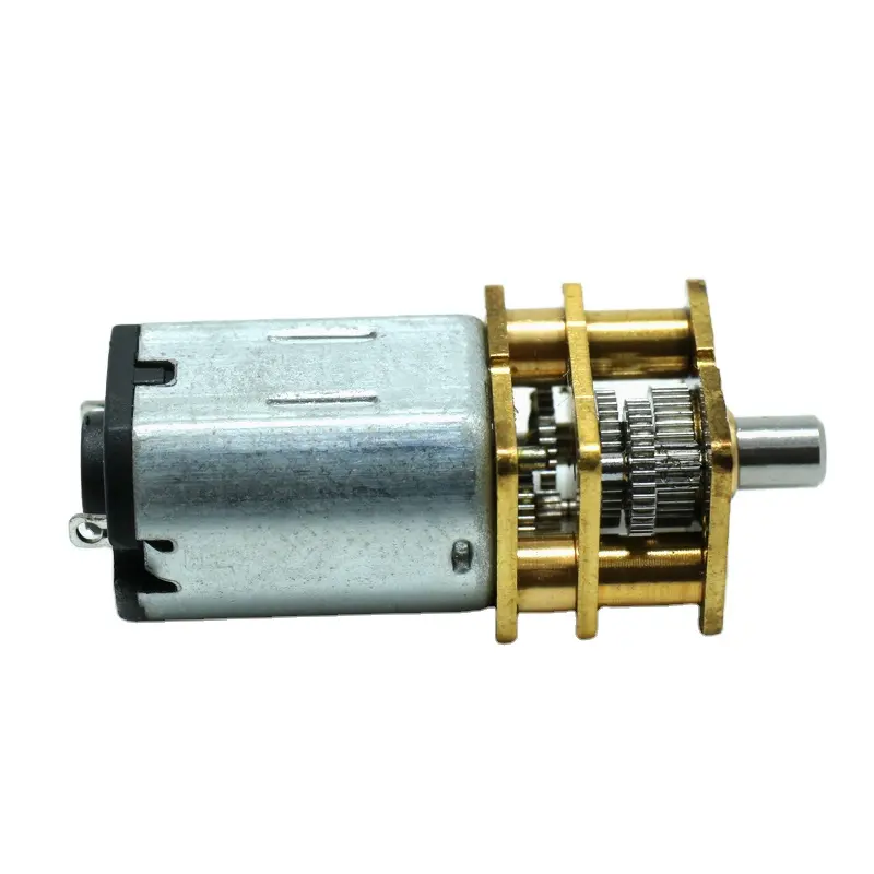 Alto par de baja velocidad 6V 12V 12mm N20 Mini Motor de engranaje de CC cepillado N20 N30 Motor de CC con caja de cambios reductora para coche Avión de juguete