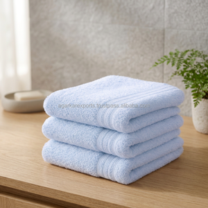 Toalla facial 100% algodón, 600 GSM, diseño jacquard, secado rápido, toalla deportiva para hotel, spa, gimnasio y uso personal diario. - Product Image 1