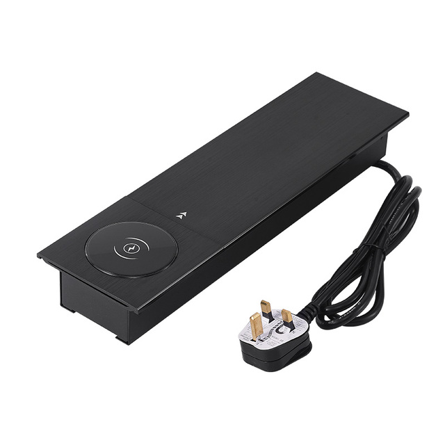 High Quality Safe Desk Mount Desktop With USB C Port Type C Furniture Recessed 2 Outlets Power Strip Power Socket