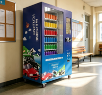 Distributeur automatique de nourriture en acier 24h/24 sans personnel, avec paiement par jeton, pièce, carte de crédit, code QR, refroidissement par compresseur, capacité 300-600