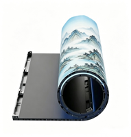 Écran LED portable enroulable P2.6 P3.9, module LED souple flexible pour événements et salons professionnels
