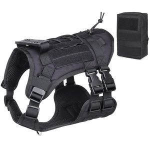 Chaleco táctico duradero para mascotas, abrigo para perros grandes, arnés para perros de pecho para entrenamiento de mascotas al aire libre de alta resistencia - Product Image 6