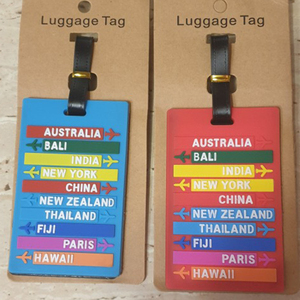 Custom Travel Luggage Tag Silicone and Baggage Identification <b>Labels</b> ID Silicone Tag for Bag Suitcase <b>Name</b> Sticker - Product Image 5