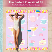 Hot Selling Quick Drying Cape Bath Towel, Adult Double-sided Velvet Beach Swimming Changing Clothes, Absorbent Towel