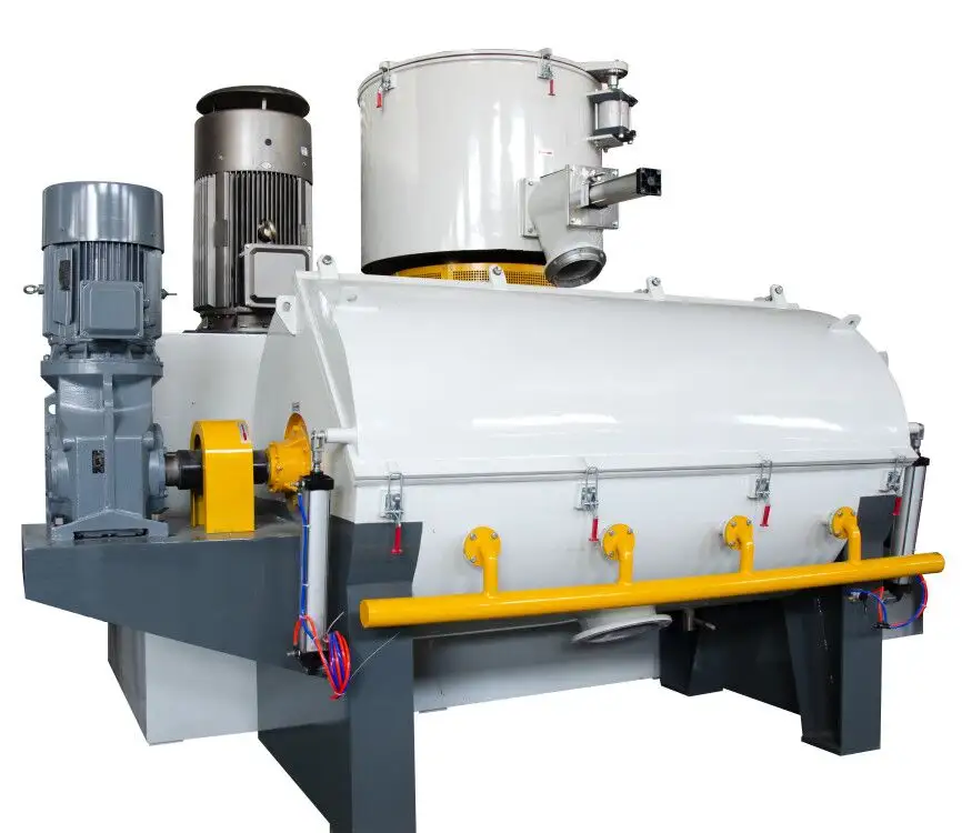 Máquina mezcladora de polvo horizontal, máquina mezcladora de plástico, línea de mezcla de PVC, sistema de alimentación centralizado